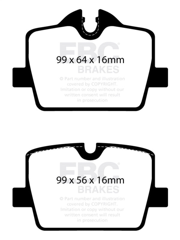 EBC 2019+ BMW Z4 G29 2.0T Bluestuff Rear Brake Pads EBC Brake Pads - Racing  AXOPROS