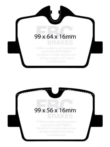 EBC 2019+ BMW Z4 G29 2.0T Bluestuff Rear Brake Pads EBC Brake Pads - Racing  AXOPROS