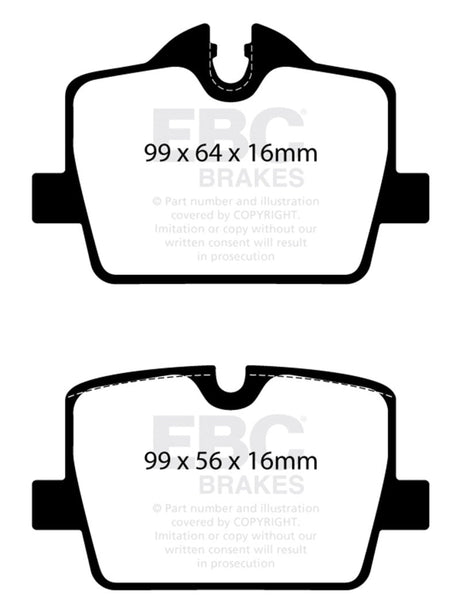EBC 2019+ BMW Z4 G29 2.0T Bluestuff Rear Brake Pads EBC Brake Pads - Racing  AXOPROS