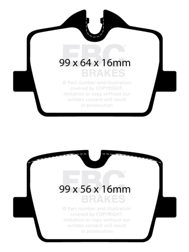 EBC 2019+ BMW Z4 G29 2.0T Bluestuff Rear Brake Pads EBC Brake Pads - Racing  AXOPROS
