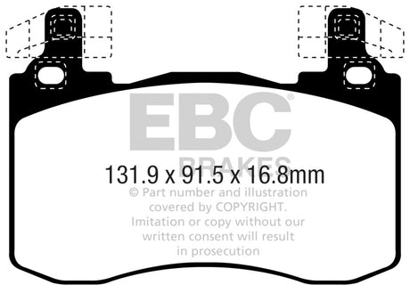 EBC 2019+ Genesis G70 2.0T Bluestuff Front Brake Pads EBC Brake Pads - Racing  AXOPROS