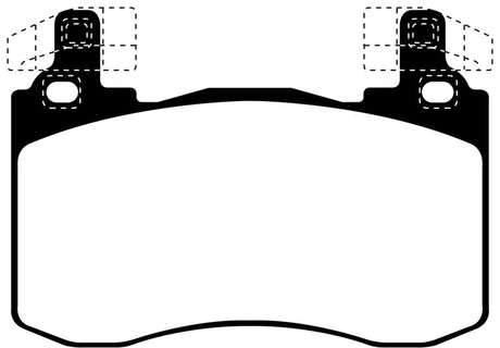EBC 2019+ Genesis G70 2.0T (Brembo) Yellowstuff Front Brake Pads EBC Brake Pads - Performance  AXOPROS