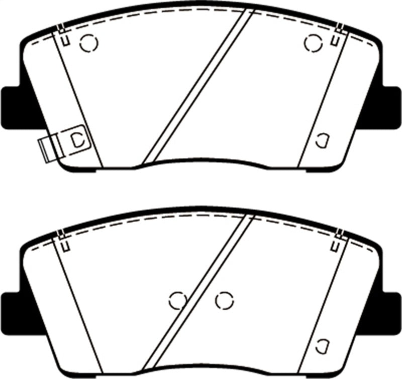 EBC 2019+ Genesis G70 2.0T Redstuff Front Brake Pads EBC Brake Pads - Performance  AXOPROS