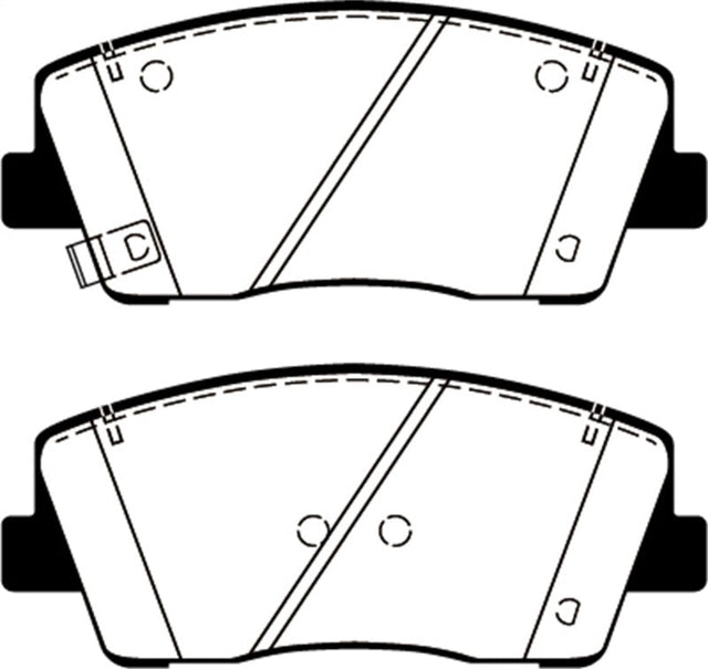 EBC 2019+ Genesis G70 2.0T Redstuff Front Brake Pads EBC Brake Pads - Performance  AXOPROS