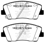 EBC 2019+ Genesis G70 2.0T Yellowstuff Front Brake Pads EBC Brake Pads - Performance  AXOPROS