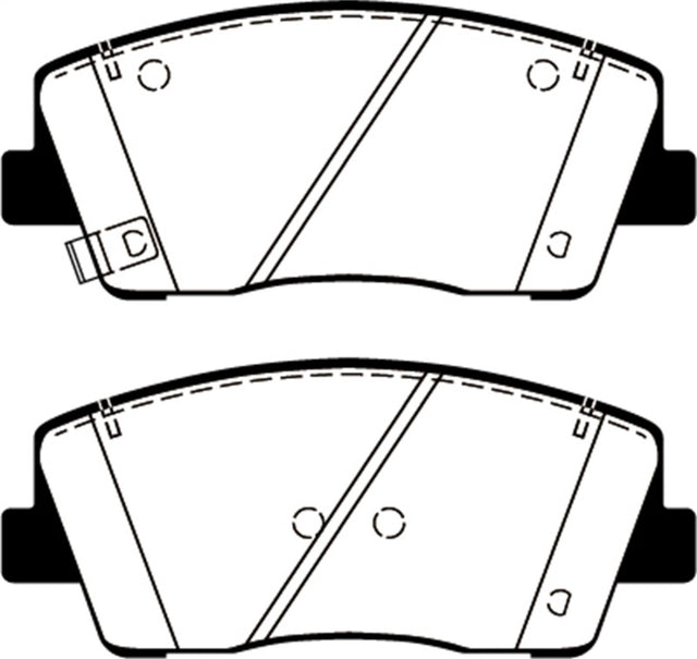 EBC 2019+ Genesis G70 2.0T Yellowstuff Front Brake Pads EBC Brake Pads - Performance  AXOPROS