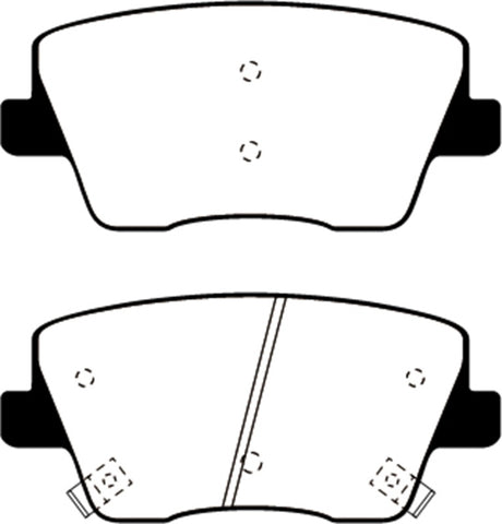 EBC 2019+ Hyundai Veloster N (2nd Gen) 2.0L Turbo Greenstuff Rear Brake Pads EBC Brake Pads - Performance  AXOPROS