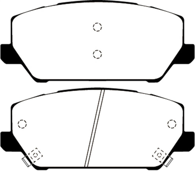 EBC 2019+ Hyundai Veloster N (2nd Gen) 2.0L Turbo Redstuff Front Brake Pads EBC Brake Pads - Performance  AXOPROS