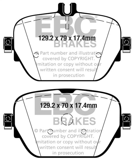 EBC 2019+ Mercedes-Benz CLS53 AMG (C257) 3.0L Turbo Yellowstuff Rear Brake Pads EBC Brake Pads - Performance  AXOPROS