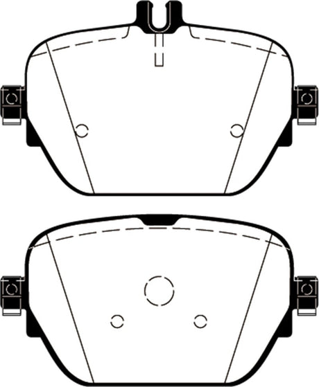 EBC 2019+ Mercedes-Benz CLS53 AMG (C257) 3.0L Turbo Yellowstuff Rear Brake Pads EBC Brake Pads - Performance  AXOPROS