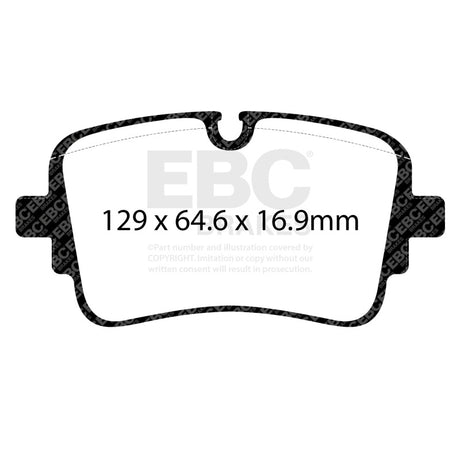 EBC 2020+ Audi A8 Quattro (D5) 3.0TT Yellowstuff Rear Brake Pads EBC Brake Pads - Performance  AXOPROS