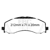 EBC 2020+ Ram 2500 HD 6.4L Greenstuff Front Brake Pads EBC Brake Pads - Performance  AXOPROS