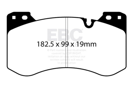 EBC 2021+ BMW M3/M4 3.0TT (G80/G82/G83) Bluestuff Front Brake Pads EBC Brake Pads - Racing  AXOPROS