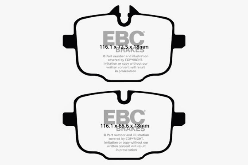 EBC 2021+ BMW M3/M4 3.0TT (G80/G82/G83) Yellowstuff Rear Brake Pads EBC Brake Pads - Performance  AXOPROS