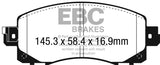 EBC 2018+ Subaru Crosstrek Yellowstuff Front Brake Pads EBC Brake Pads - Performance  AXOPROS