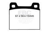 EBC 64-69 Porsche 911 2.0 (M Caliper) (Solid front rotor) Yellowstuff Front Brake Pads EBC Brake Pads - Performance  AXOPROS