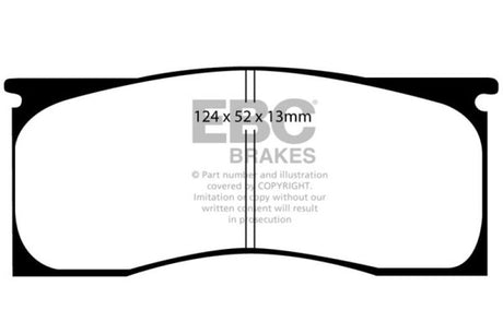 EBC 65-69 Dodge Dart 2.8 Redstuff Front Brake Pads EBC Brake Pads - Performance  AXOPROS