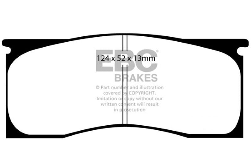 EBC 65-69 Dodge Dart 2.8 Redstuff Front Brake Pads EBC Brake Pads - Performance  AXOPROS