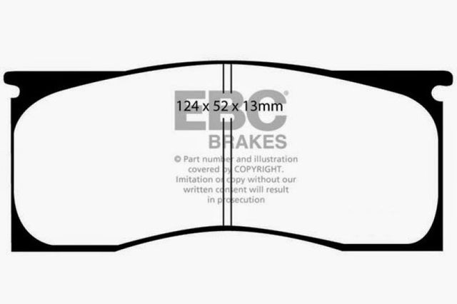 EBC 65-69 Dodge Dart 2.8 Redstuff Front Brake Pads EBC Brake Pads - Performance  AXOPROS