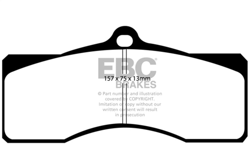 EBC 68-69 Chevrolet Camaro (1st Gen) 4.9 Redstuff Front Brake Pads EBC Brake Pads - Performance  AXOPROS