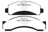 EBC 74-80 Chevrolet C30 (JB8) Yellowstuff Front Brake Pads EBC Brake Pads - Performance  AXOPROS
