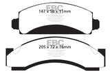 EBC 74-80 Chevrolet C30 (JB8) Yellowstuff Front Brake Pads EBC Brake Pads - Performance  AXOPROS