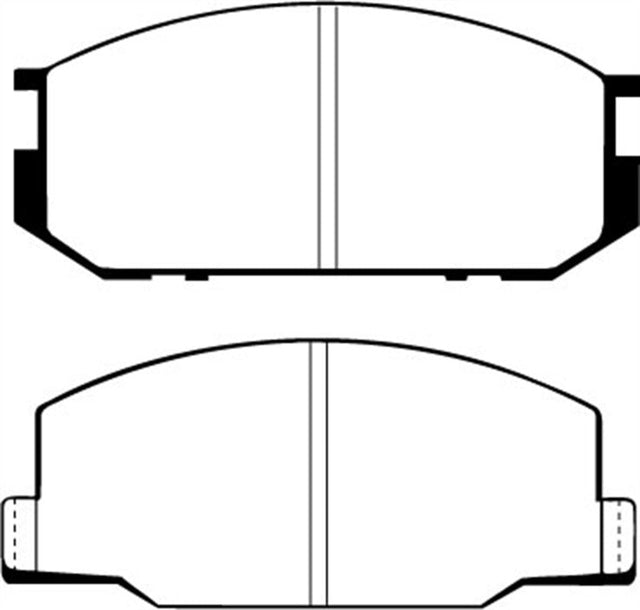 EBC 85-90 Lotus Esprit 2.2 Yellowstuff Front Brake Pads EBC Brake Pads - Performance  AXOPROS