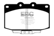 EBC 86-89 Mazda RX7 2.4 (1.3 Rotary)(Vented Rear Rotors) Redstuff Front Brake Pads EBC Brake Pads - Performance  AXOPROS