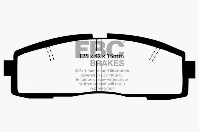 EBC 86-92 Toyota Supra 2.8 Yellowstuff Rear Brake Pads EBC Brake Pads - Performance  AXOPROS