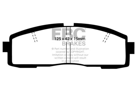 EBC 86-92 Toyota Supra 2.8 Yellowstuff Rear Brake Pads EBC Brake Pads - Performance  AXOPROS