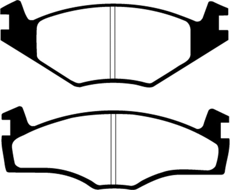 EBC 86-93 Volkswagen Cabriolet 1.8 Greenstuff Front Brake Pads EBC Brake Pads - Performance  AXOPROS