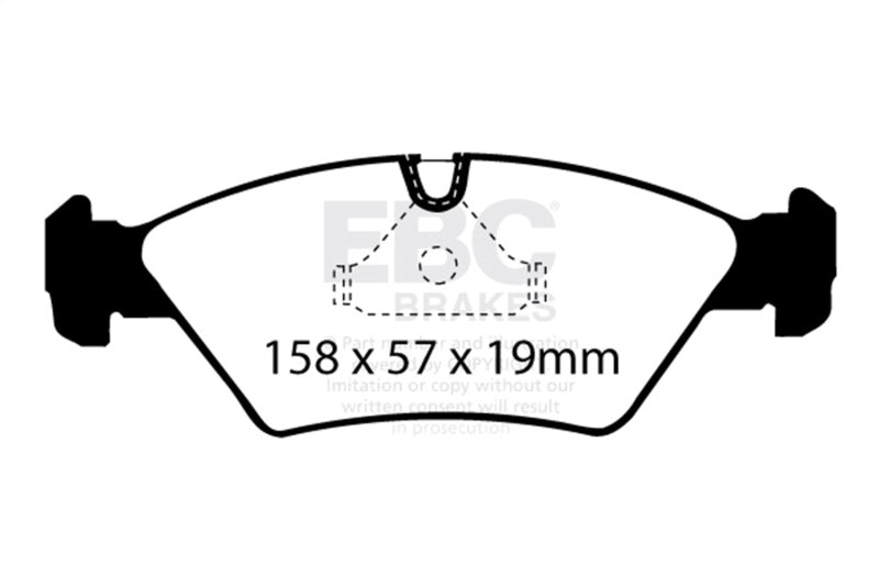 EBC 87-91 BMW M3 2.3 (E30) Redstuff Front Brake Pads EBC Brake Pads - Performance  AXOPROS