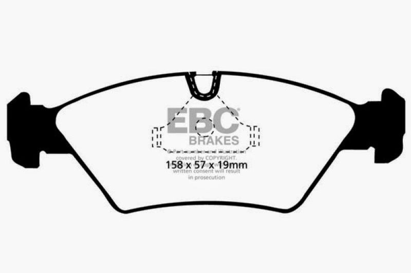 EBC 87-91 BMW M3 2.3 (E30) Redstuff Front Brake Pads EBC Brake Pads - Performance  AXOPROS