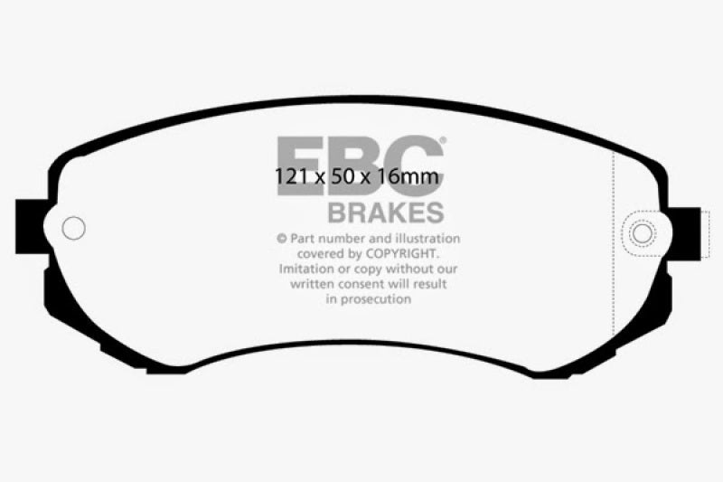 EBC 89-94 Nissan Skyline (R32) 1.8 Yellowstuff Front Brake Pads EBC Brake Pads - Performance  AXOPROS