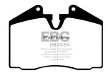 EBC 89-95 Ferrari 348 3.4 Yellowstuff Front and Rear Brake Pads EBC Brake Pads - Performance  AXOPROS