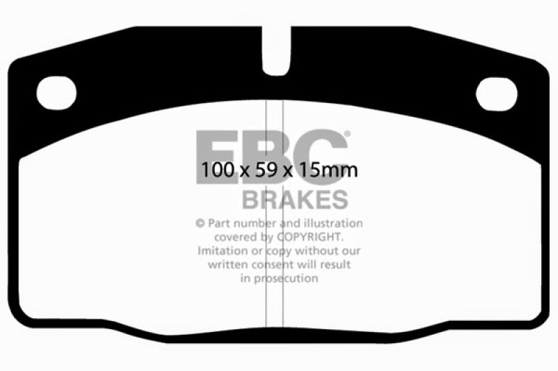 EBC 89-95 Lotus Elan (M100) 1.6 Turbo Greenstuff Front Brake Pads EBC Brake Pads - Performance  AXOPROS