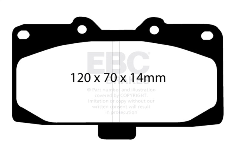 EBC 89-95 Nissan Skyline (R32) 2.6 Twin Turbo GT-R Bluestuff Front Brake Pads EBC Brake Pads - Racing  AXOPROS