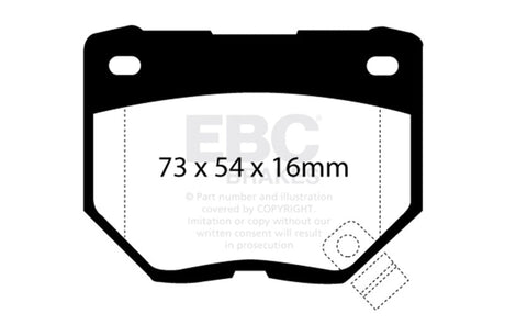 EBC 89-95 Nissan Skyline (R32) 2.6 Twin Turbo GT-R Bluestuff Rear Brake Pads EBC Brake Pads - Racing  AXOPROS
