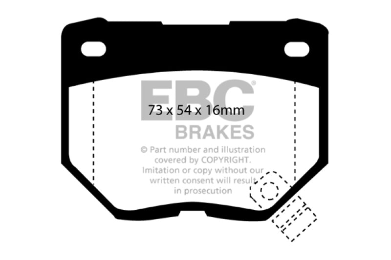 EBC 89-95 Nissan Skyline (R32) 2.6 Twin Turbo GT-R Bluestuff Rear Brake Pads EBC Brake Pads - Racing  AXOPROS