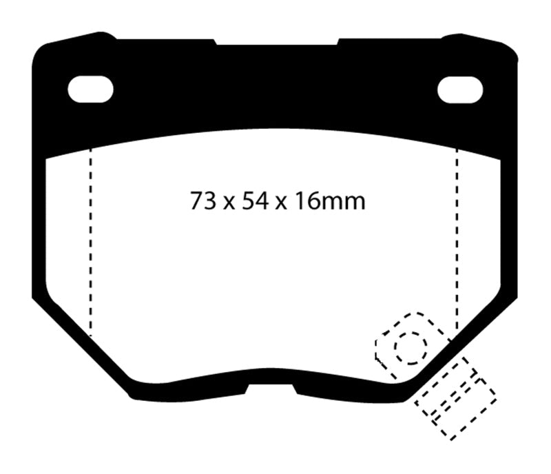 EBC 89-95 Nissan Skyline (R32) 2.6 Twin Turbo GT-R Bluestuff Rear Brake Pads EBC Brake Pads - Racing  AXOPROS
