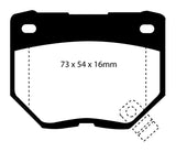 EBC 89-95 Nissan Skyline (R32) 2.6 Twin Turbo GT-R Bluestuff Rear Brake Pads EBC Brake Pads - Racing  AXOPROS