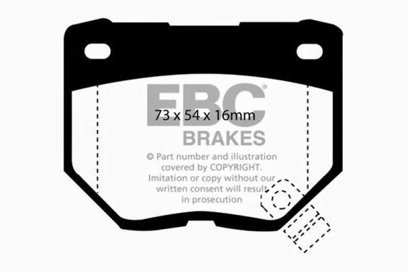 EBC 89-95 Nissan Skyline (R32) 2.6 Twin Turbo GT-R Bluestuff Rear Brake Pads EBC Brake Pads - Racing  AXOPROS