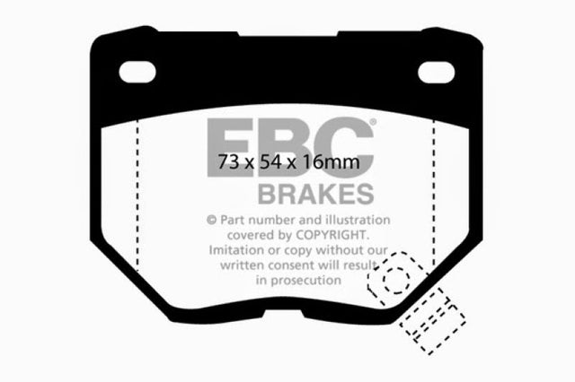 EBC 89-95 Nissan Skyline (R32) 2.6 Twin Turbo GT-R Bluestuff Rear Brake Pads EBC Brake Pads - Racing  AXOPROS
