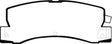 EBC 90-91 Lexus ES250 2.5 Yellowstuff Rear Brake Pads EBC Brake Pads - Performance  AXOPROS