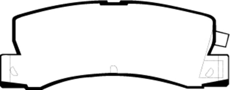 EBC 90-91 Lexus ES250 2.5 Yellowstuff Rear Brake Pads EBC Brake Pads - Performance  AXOPROS