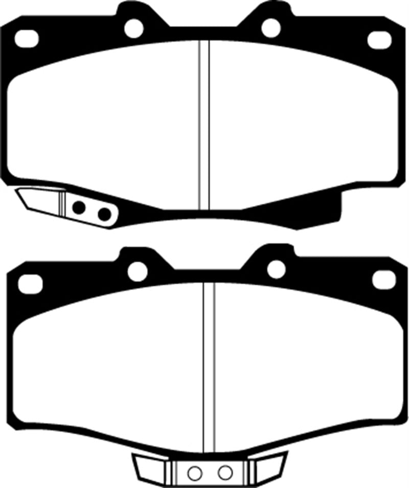 EBC 90-91 Toyota 4 Runner 2.4 Greenstuff Front Brake Pads EBC Brake Pads - Performance  AXOPROS