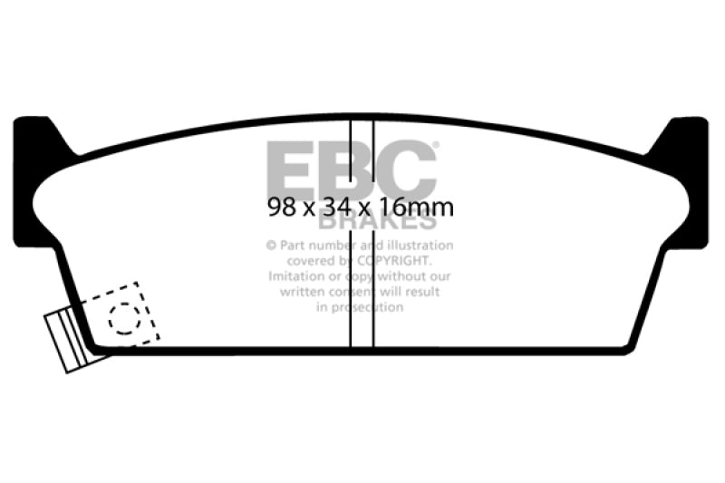 EBC 90-93 Infiniti M30 3.0 Redstuff Rear Brake Pads EBC Brake Pads - Performance  AXOPROS