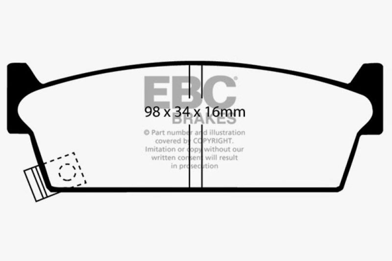 EBC 90-93 Infiniti M30 3.0 Redstuff Rear Brake Pads EBC Brake Pads - Performance  AXOPROS