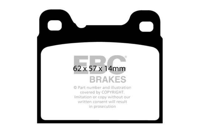 EBC 91-93 Volvo 740 2.3 (ABS) (Girling) Redstuff Rear Brake Pads EBC Brake Pads - Performance  AXOPROS
