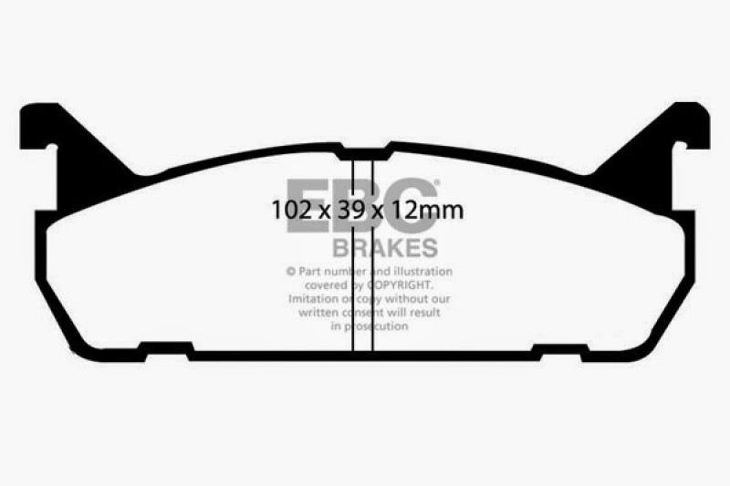 EBC 91-96 Ford Escort 1.8 Greenstuff Rear Brake Pads EBC Brake Pads - Performance  AXOPROS